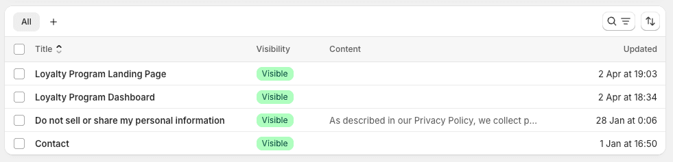 How to Add Pages to Your Shopify Store & Navigation Menu - Edit Contact