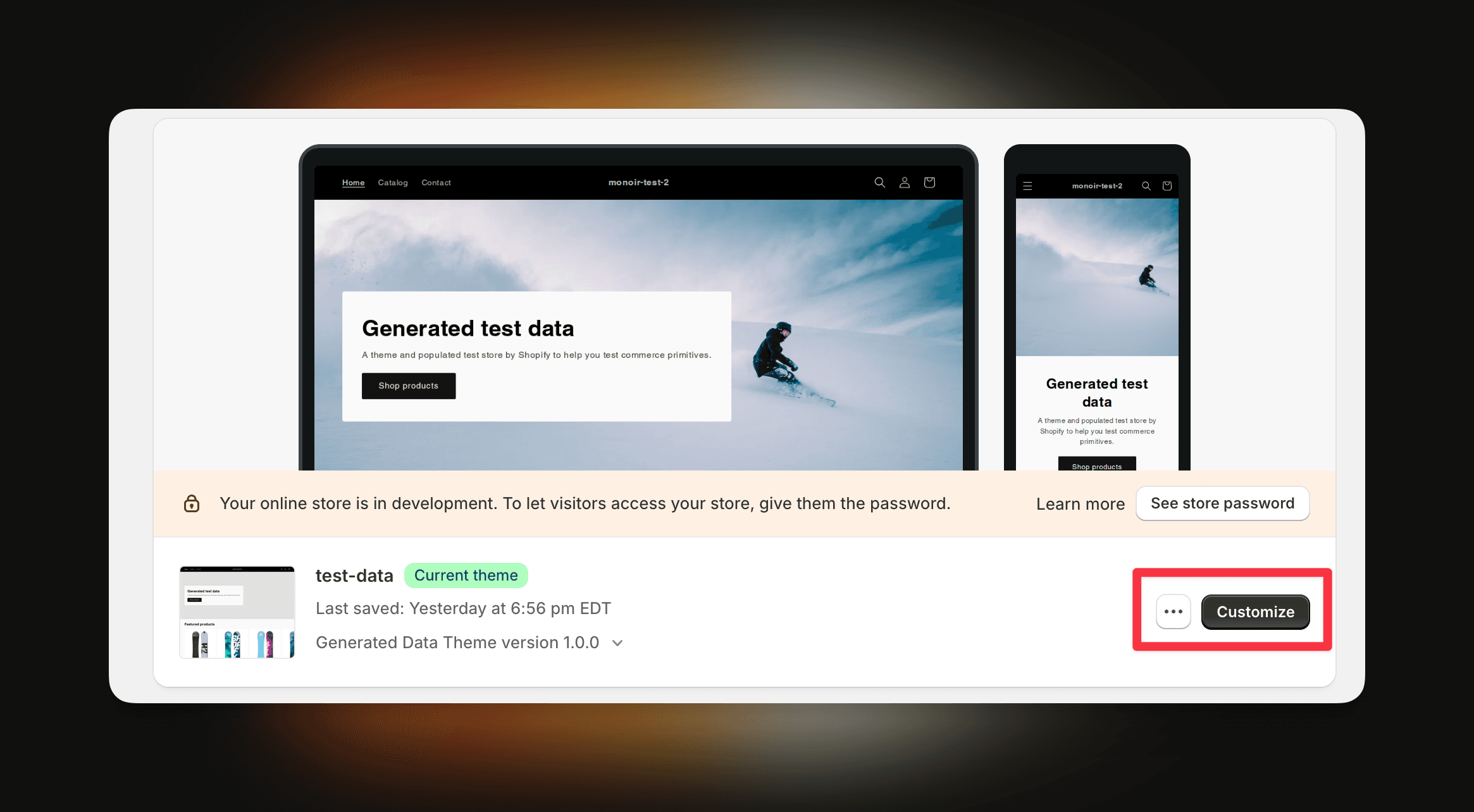 Customise your desired shopify store theme