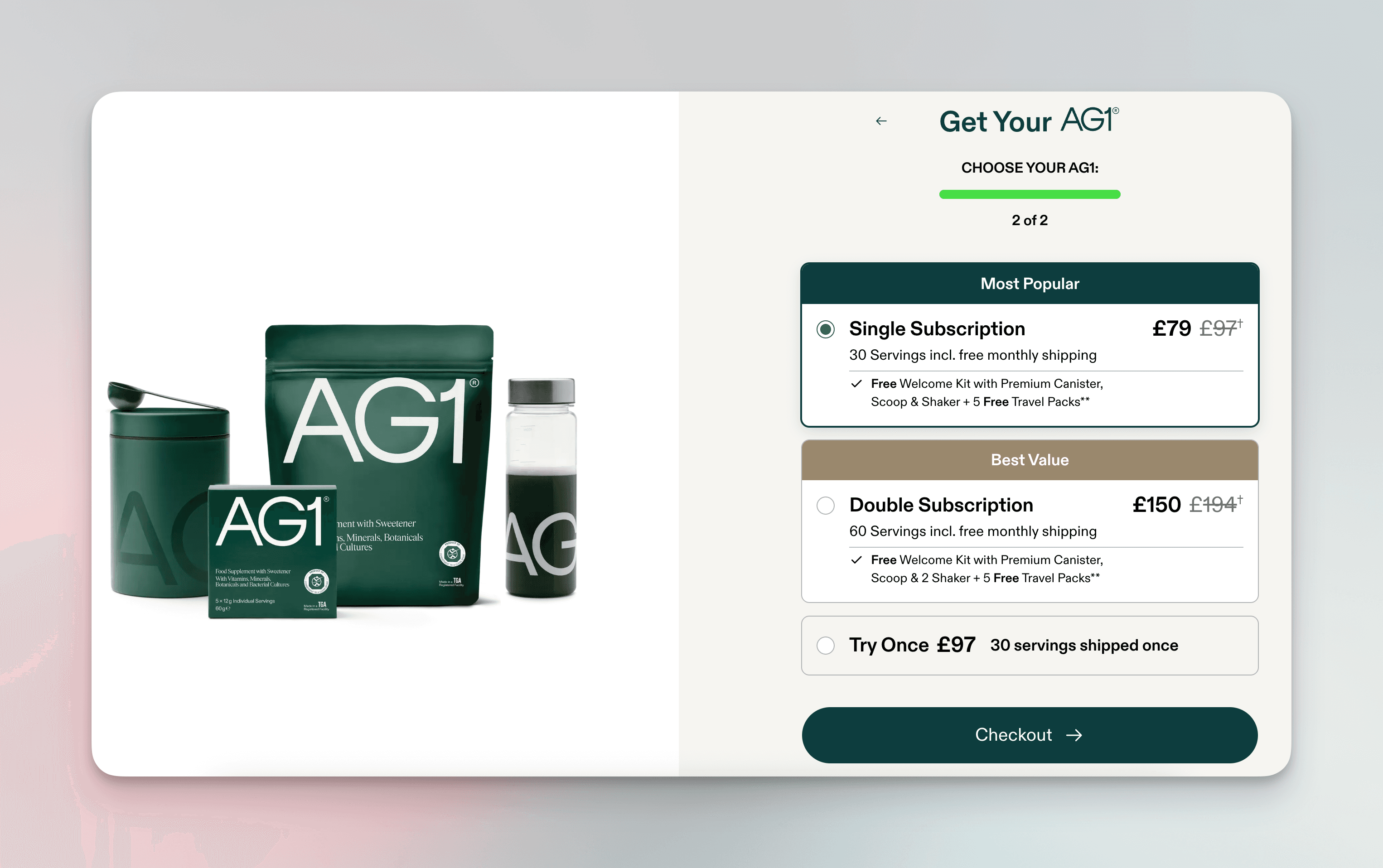 add to cart example AG1