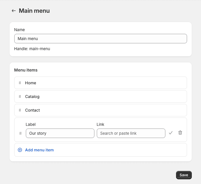 How to Add Pages to Shopify Store & Navigation Menu - Menu UI