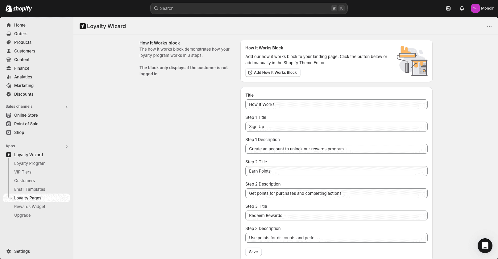 Setting up your Loyalty Program with the Dawn Theme in Shopify - How it works